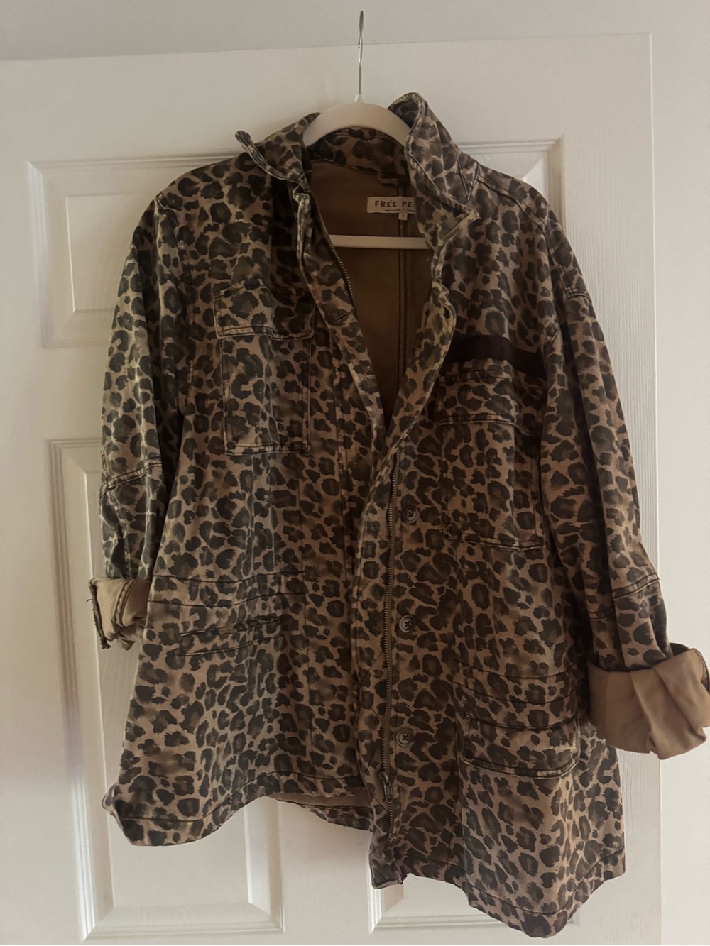 Free people cheetah jacket